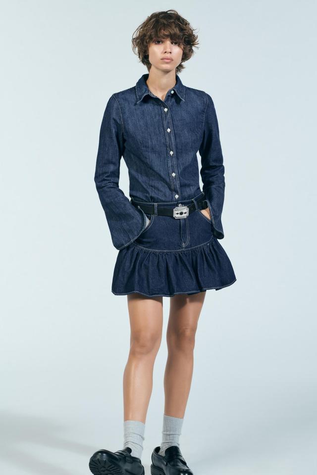 TRF DENIM SWING SKIRT Product Image