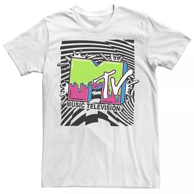 Mens MTV Slime Checkered Splash Logo Tee Product Image