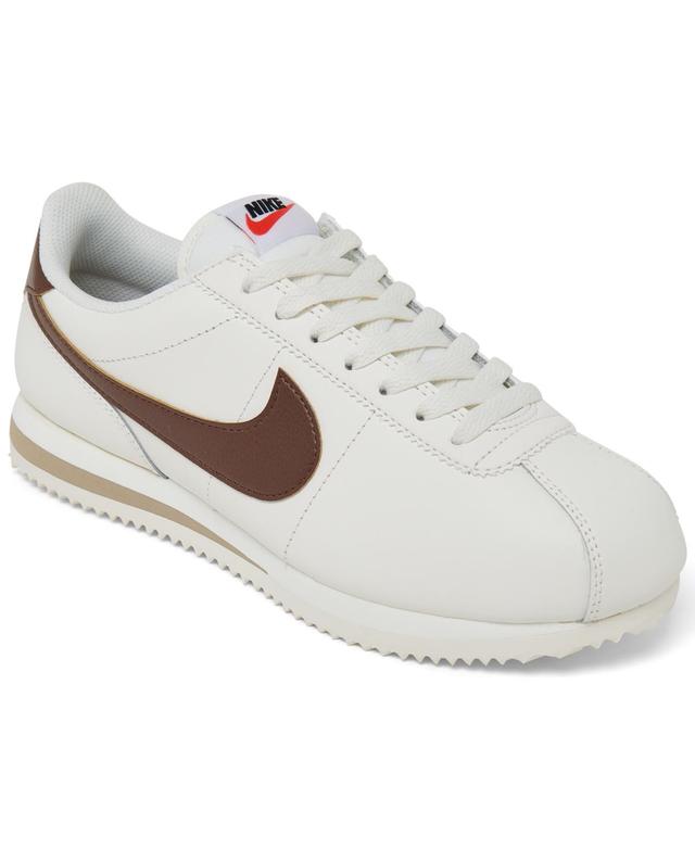 Nike Womens Nike Cortez - Womens Running Shoes White/Red Product Image