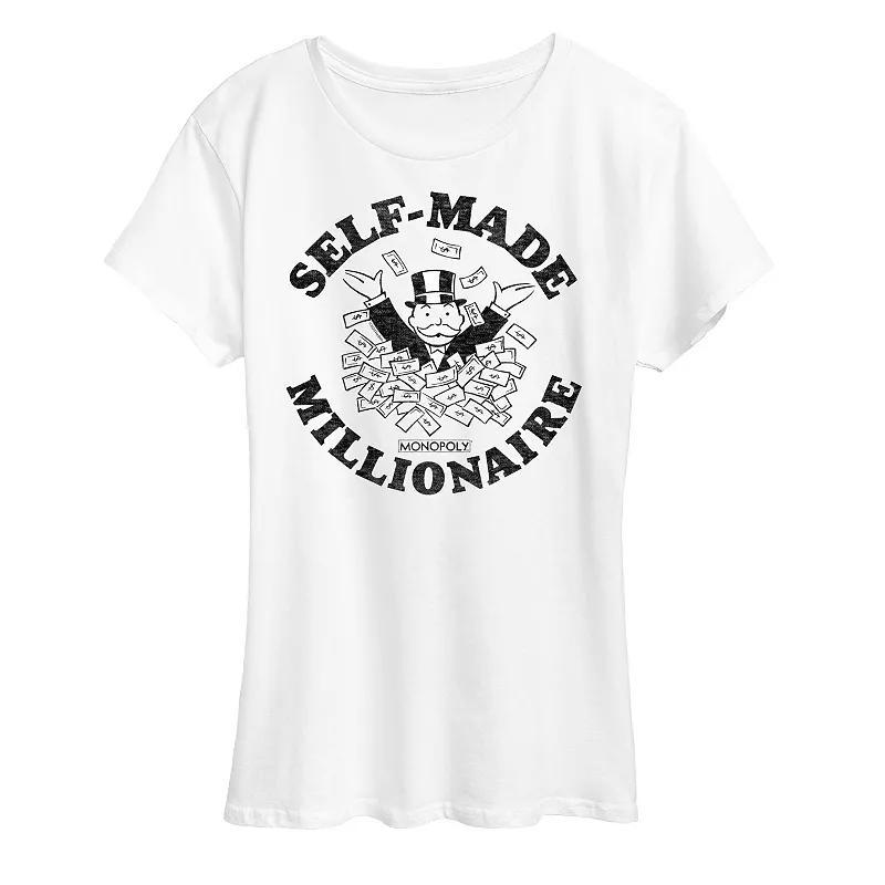 Womens Monopoly Self Made Millionaire Graphic Tee Product Image