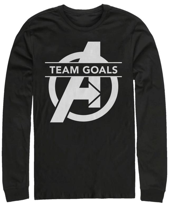 Mens Marvel Avengers Endgame Team Goals Long Sleeve Tee Product Image