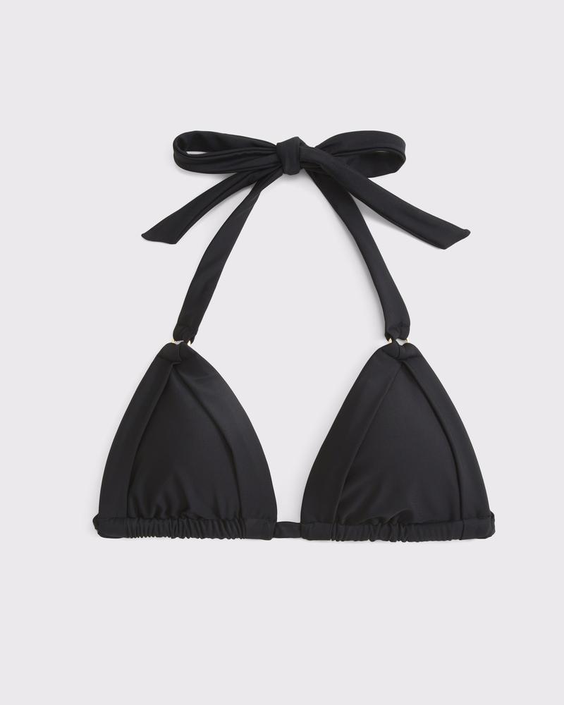 O-Ring Halter Triangle Bikini Top Product Image