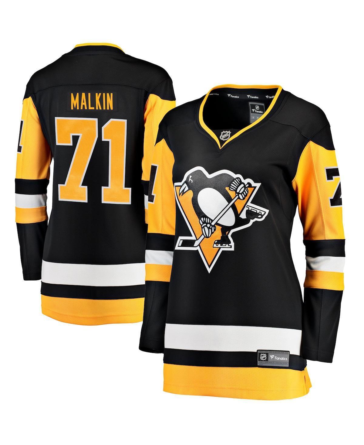 Womens Fanatics Evgeni Malkin Black Pittsburgh Penguins Home Breakaway Player Jersey - Black Product Image