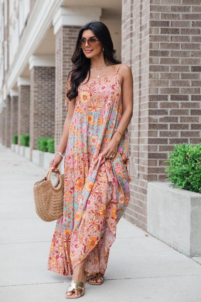 Enchanted To Meet You Multi Print Maxi Dress Product Image