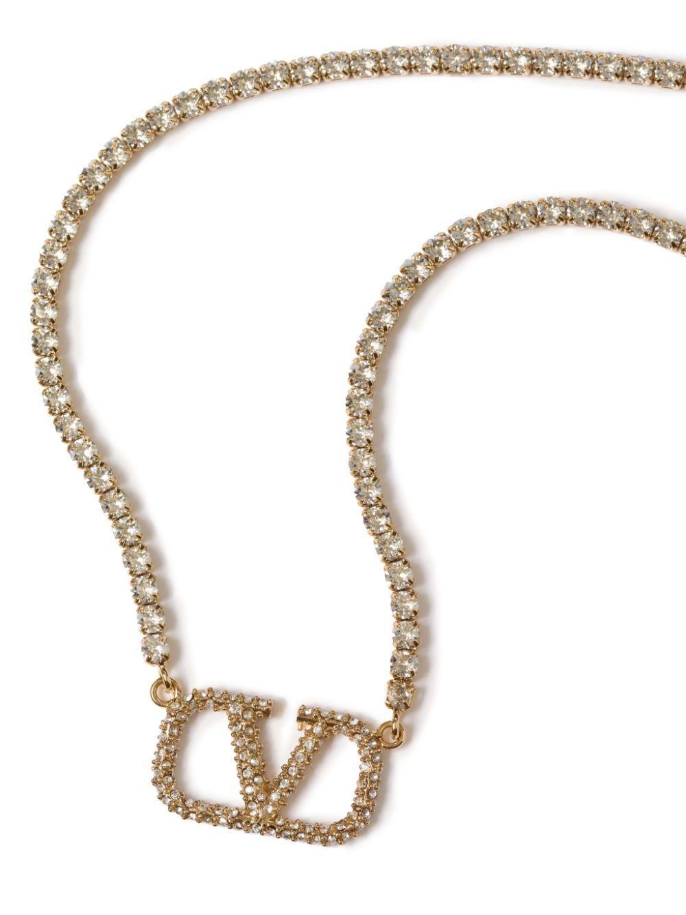 VLogo Signature crystal necklace Product Image