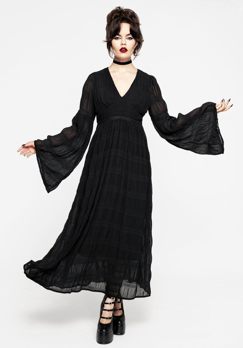 Deirdre Flute Sleeve Maxi Dress Product Image