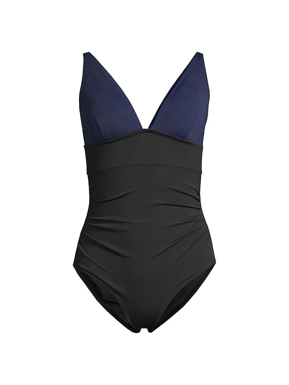 Womens Niki Colorblocked V-Neck Swimsuit Product Image