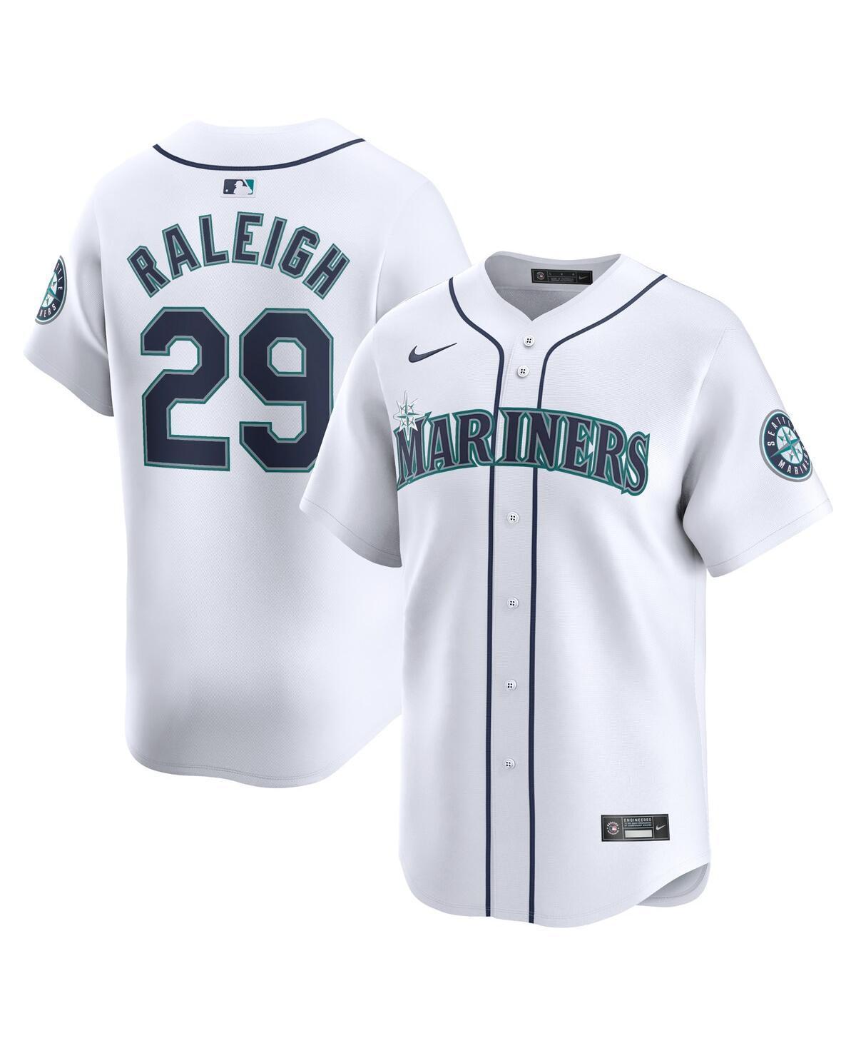 Mens Nike Cal Raleigh White Seattle Mariners Home Limited Player Jersey - White Product Image