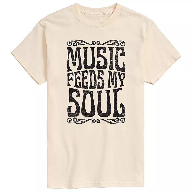 Mens Music Feeds My Soul Tee Product Image