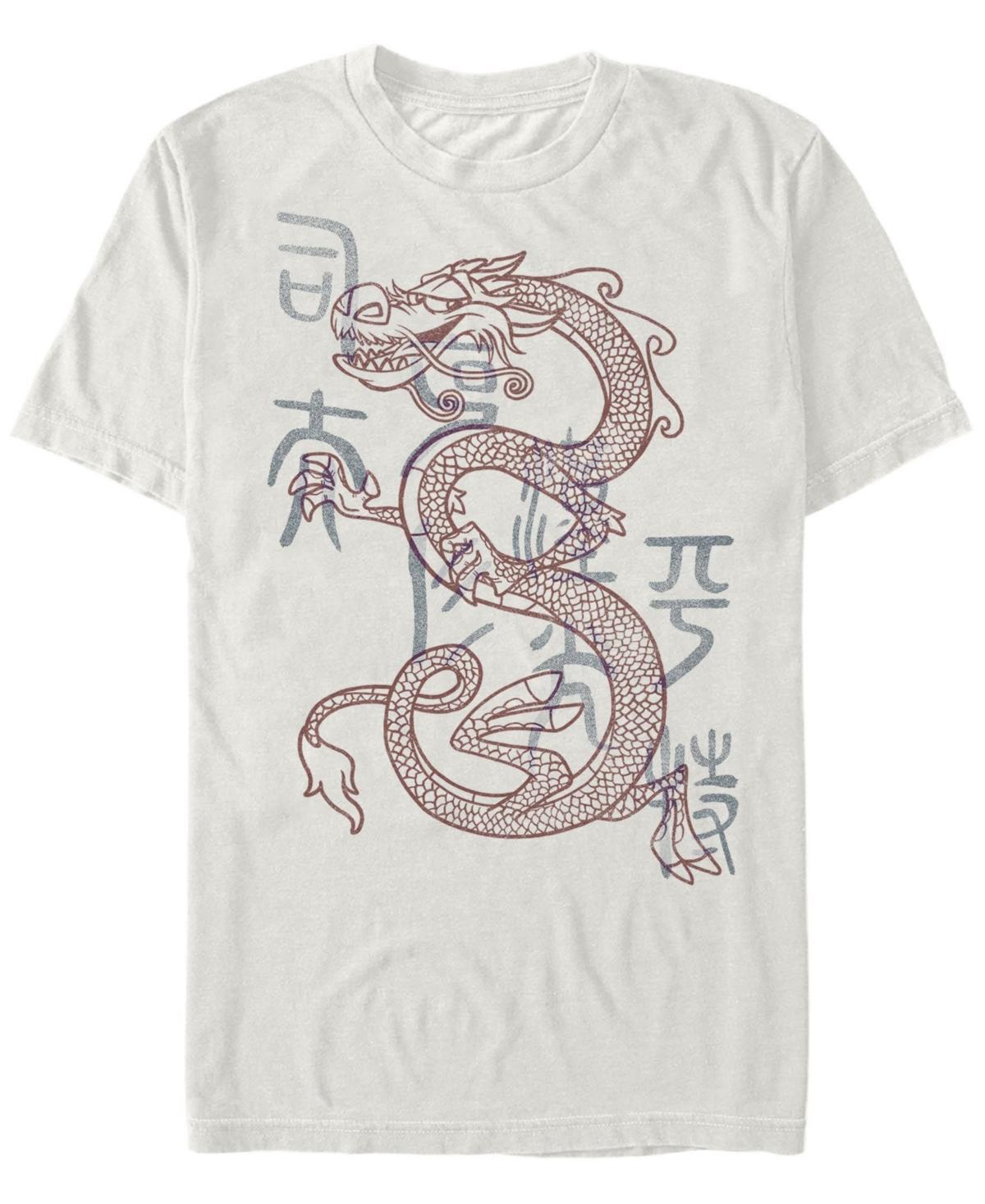 Fifth Sun Mens Line Mushu Dragon Short Sleeve Crew T-shirt Product Image