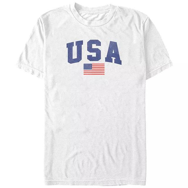 Big & Tall USA Flag Graphic Tee, Mens Product Image