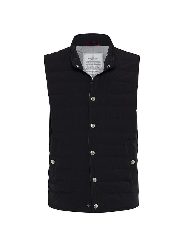 Mens Bonded Nylon Lightweight Down Vest Product Image