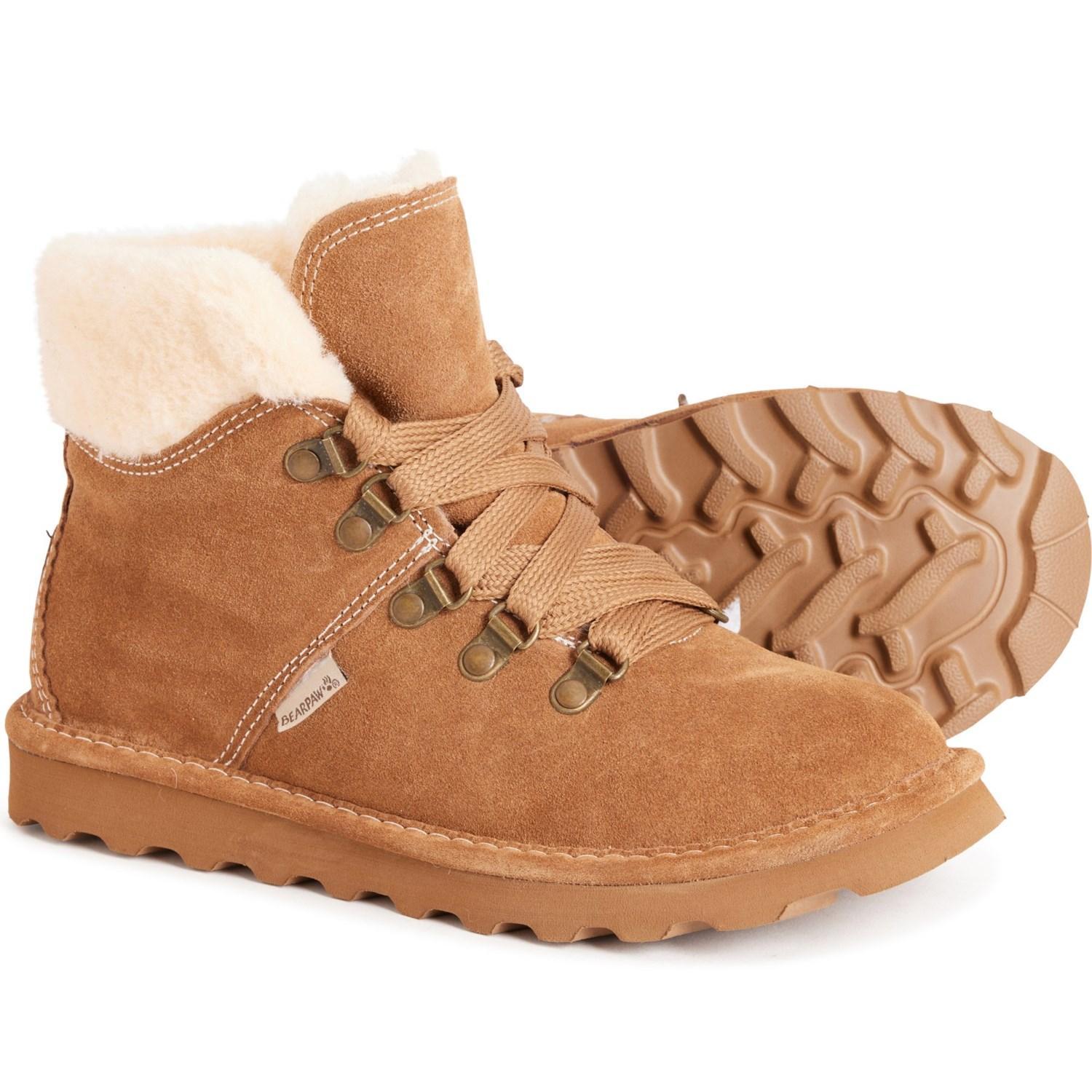 Bearpaw Marta Shearling Booties - Suede (For Women) Product Image