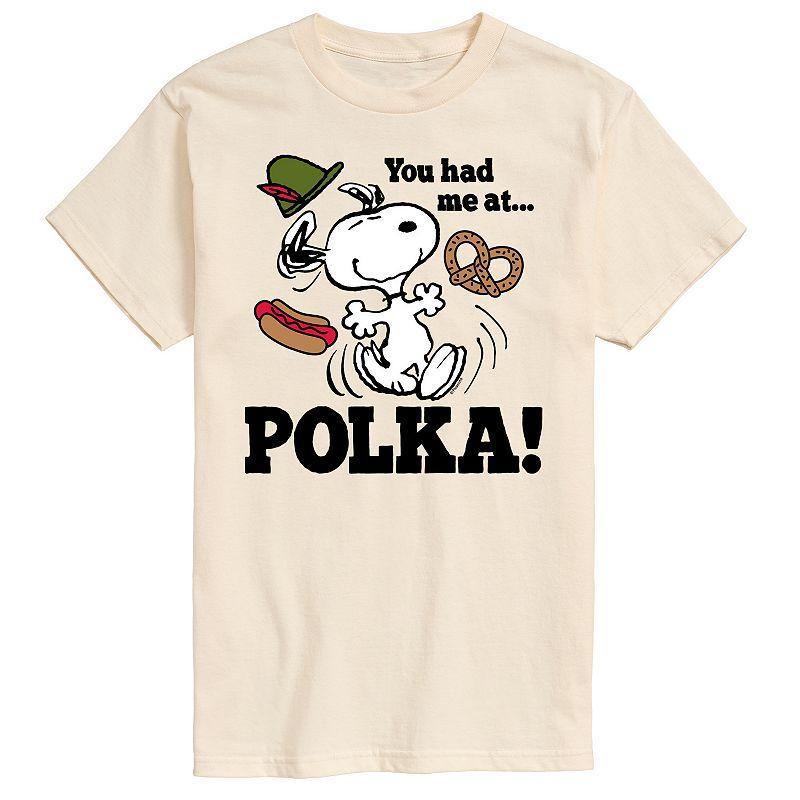 Mens Peanuts You Had Me At Polka Graphic Tee Product Image