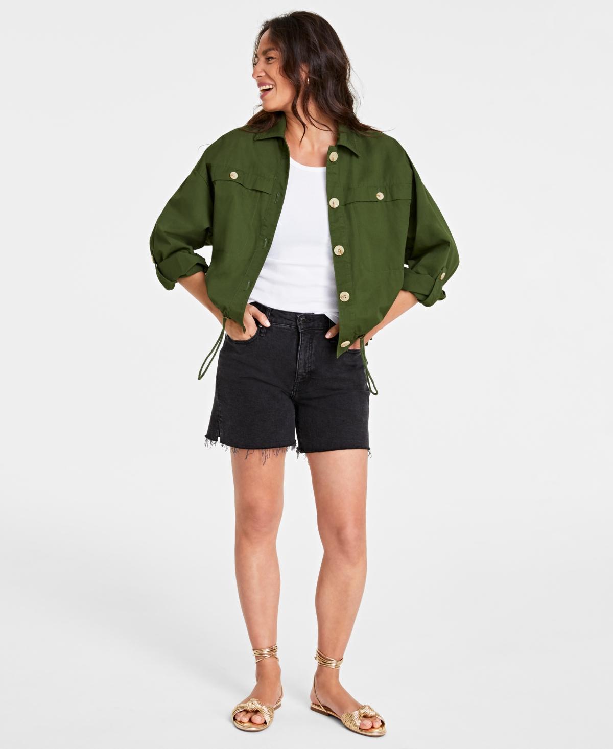 On 34th Womens Short Utility Jacket, Created for Macys Product Image