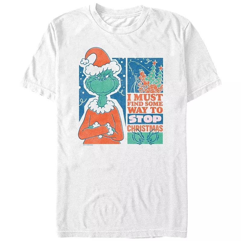 Big & Tall Dr. Seuss Grinch Must Stop Christmas Graphic Tee, Mens Product Image