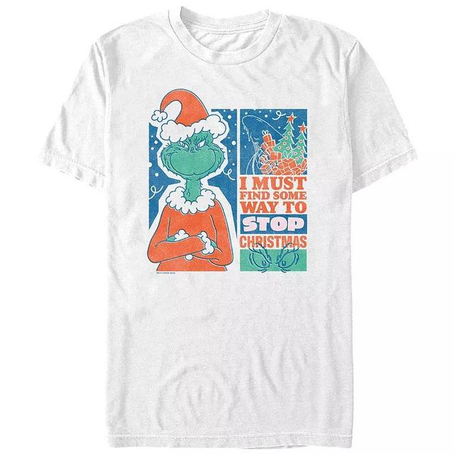 Big & Tall Dr. Seuss Grinch Must Stop Christmas Graphic Tee, Mens Product Image