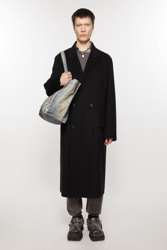 Double-breasted wool coat Product Image