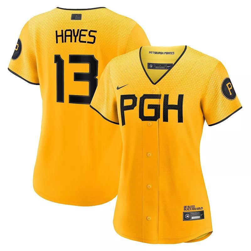 Nike Men's MLB Pittsburgh Pirates City Connect (Ke'Bryan Hayes) Replica Baseball Jersey Product Image