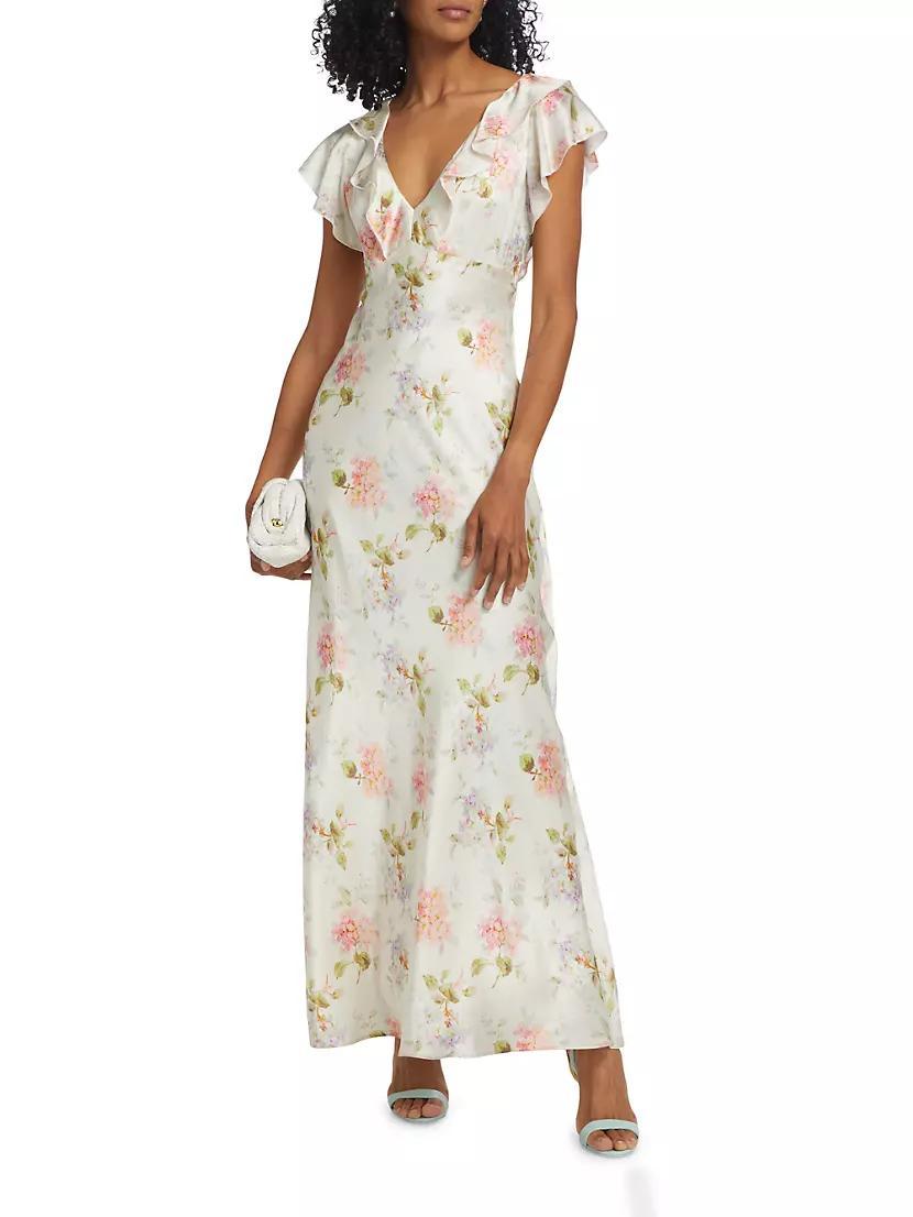 Kingley Floral Silk Dress Product Image