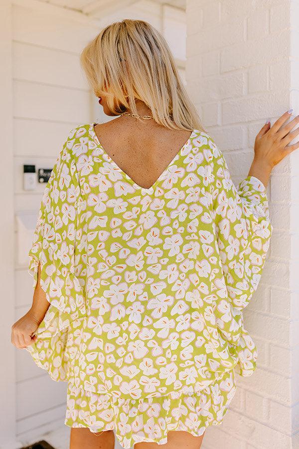 Sunshine Situation Shift Tunic in Lime Punch Curves Product Image