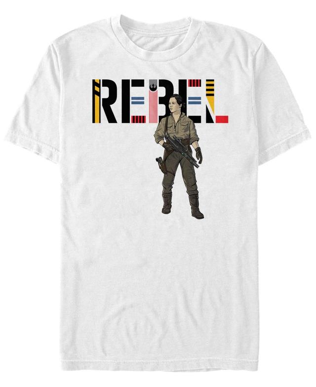 Fifth Sun Mens Star Wars The Rise of Skywalker Rebel Rose Short Sleeve T-shirt Product Image