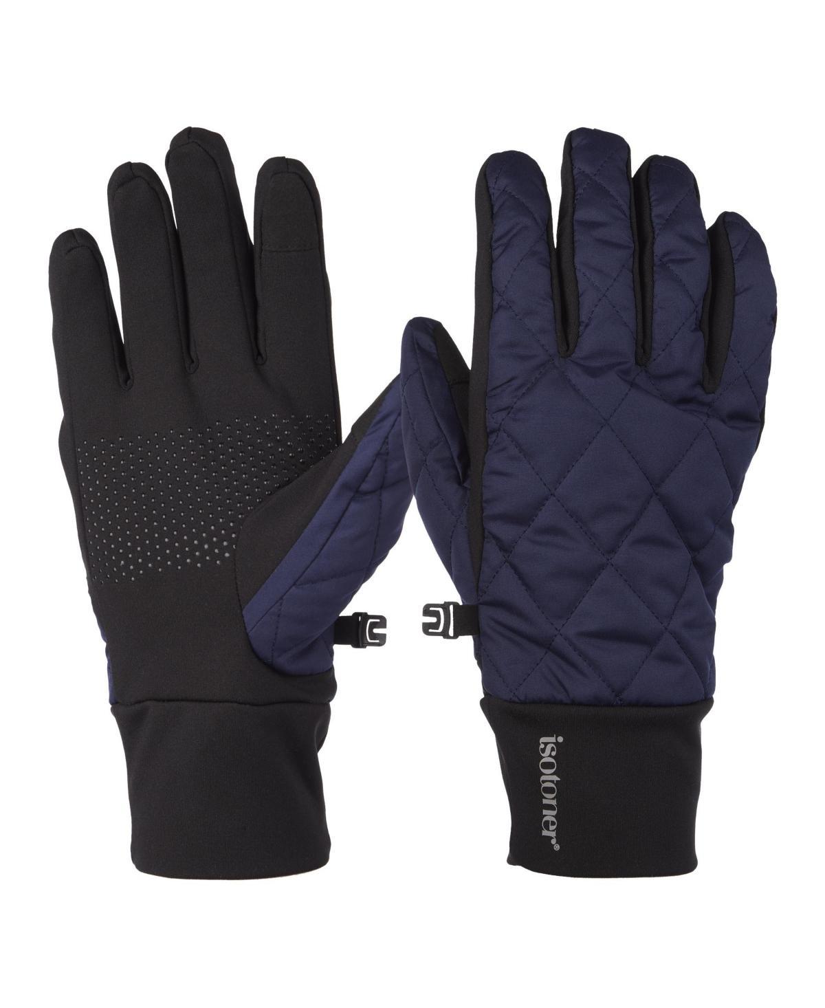 Mens isotoner Diamond Quilted Water-Repellent Touchscreen Gloves Product Image