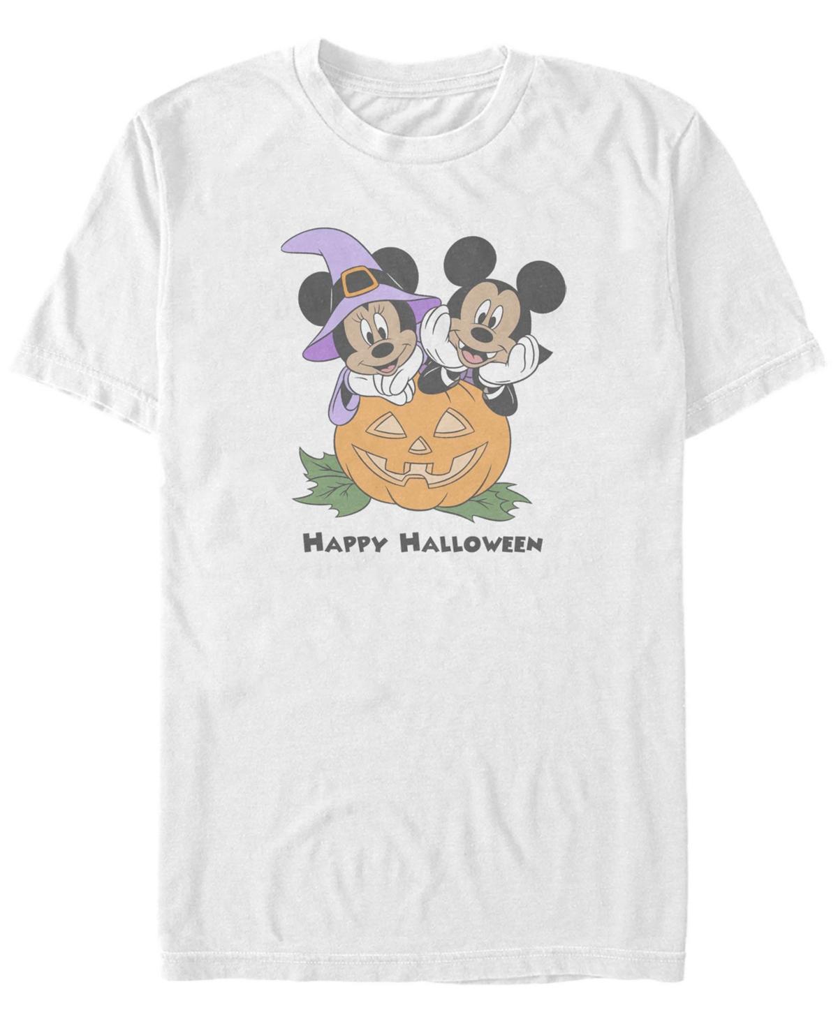 Fifth Sun Mens Mickey Classic Pumpkin Mice Short Sleeves T-shirt Product Image