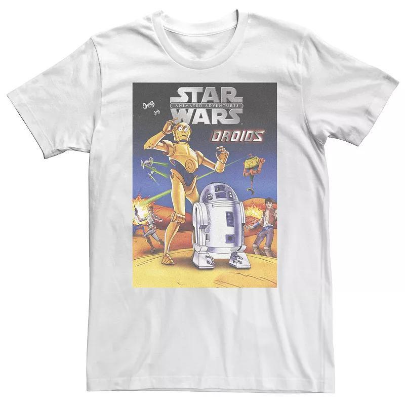 Big & Tall Star Wars Animated Droids Retro Tee, Mens Product Image