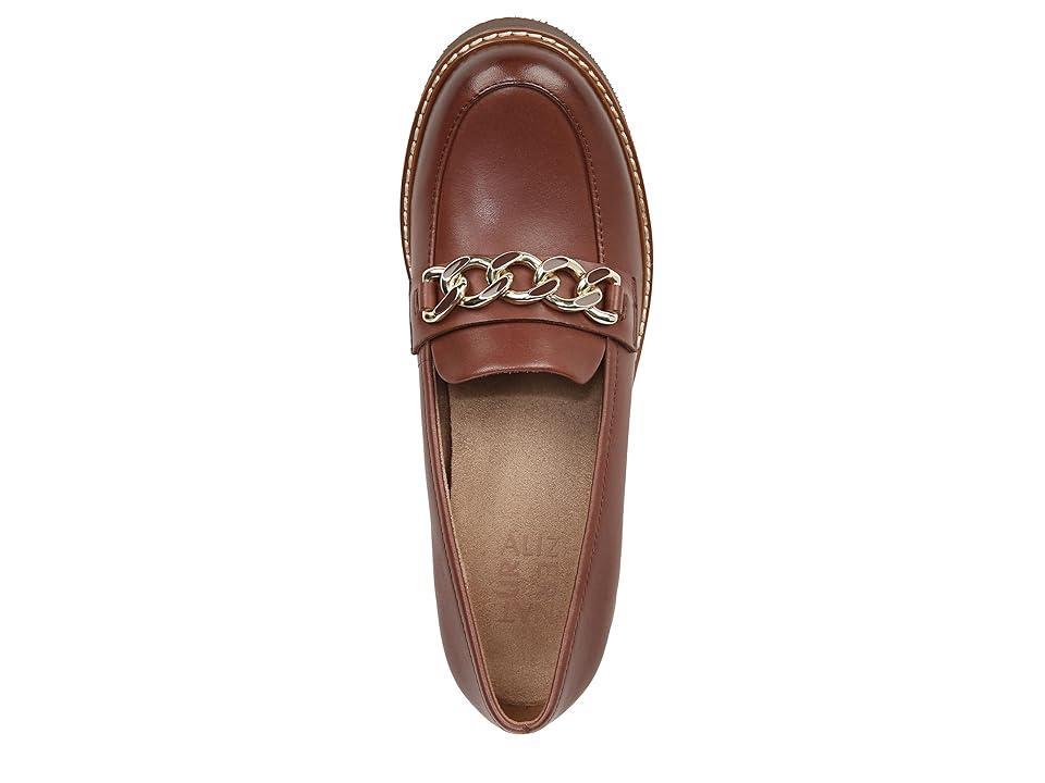 Naturalizer Desi Leather Chain Detail Lightweight Platform Lug Sole Loafers Product Image