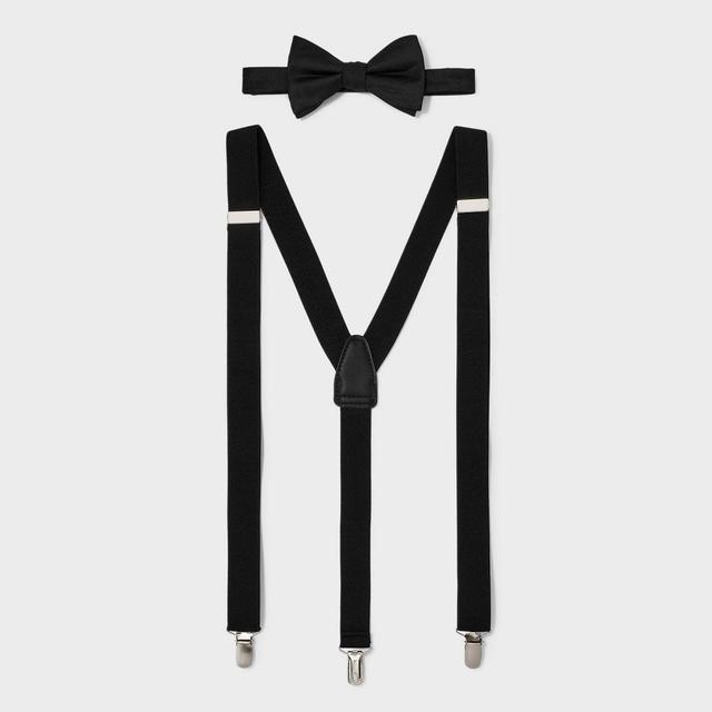 Mens Herringbone Stretch Suspender - Goodfellow & Co Black One Size Product Image