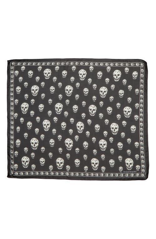 Womens Skull Silk Chiffon Scarf product image