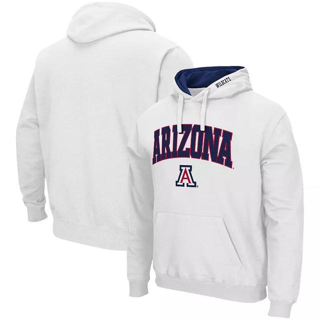 Mens Colosseum Arizona Wildcats Arch & Logo 3.0 Pullover Hoodie Product Image