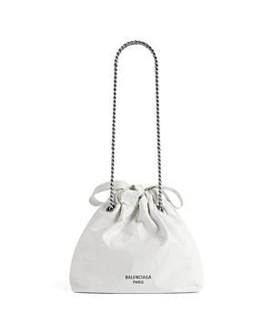 Balenciaga - Crush Xs Crinkled-leather Tote Bag - Womens - White Product Image