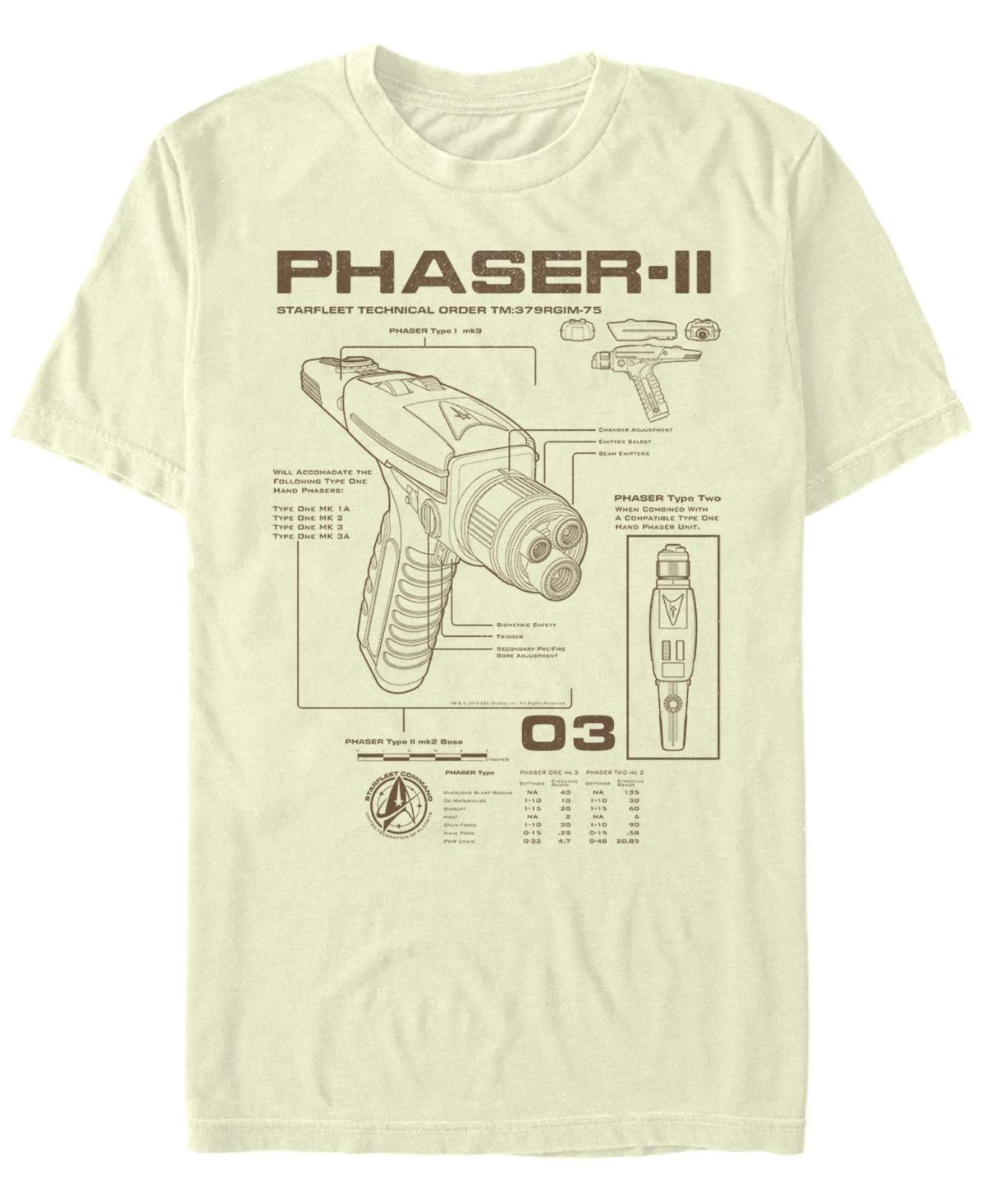 Star Trek Mens Discovery Phaser Schematic Short Sleeve T-Shirt Product Image