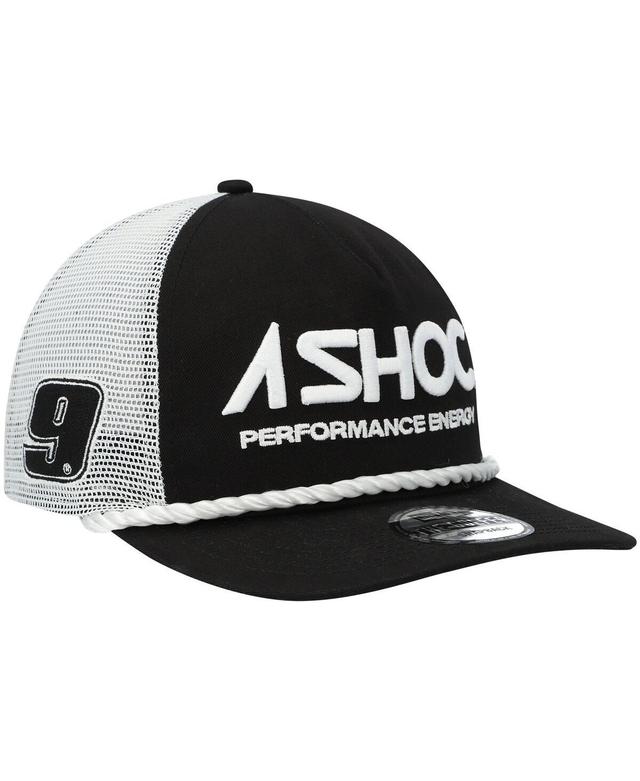 New Era Mens Black/White Chase Elliott Golfer Snapback Hat Product Image