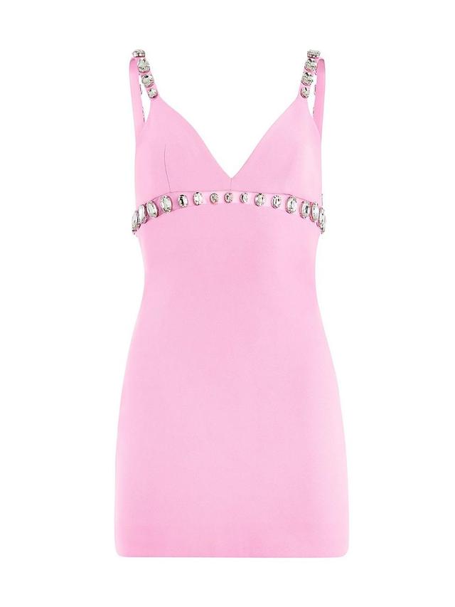 Polly Crystal V-Neck Mini Dress Product Image