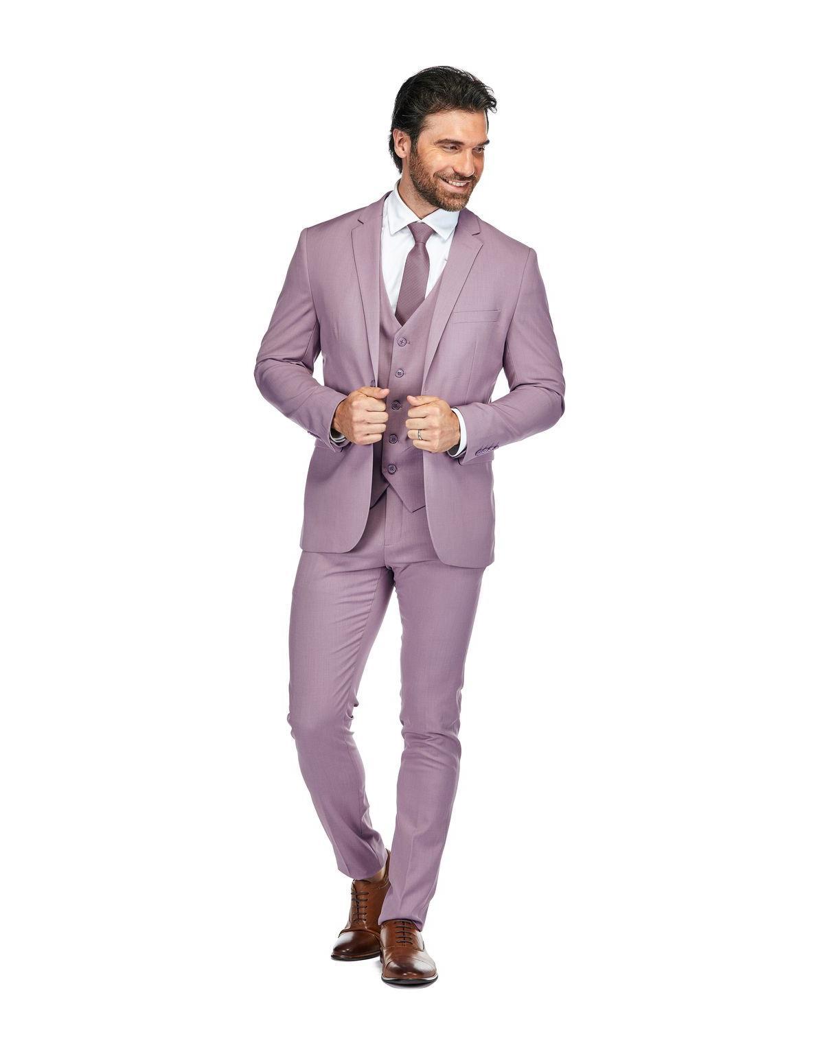 Gino Vitale Mens Skinny Fit Stretch 3-Piece Suit Product Image