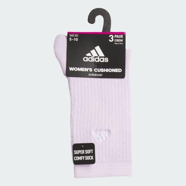 Cushioned Comfort Crew Socks 3 Pairs Product Image