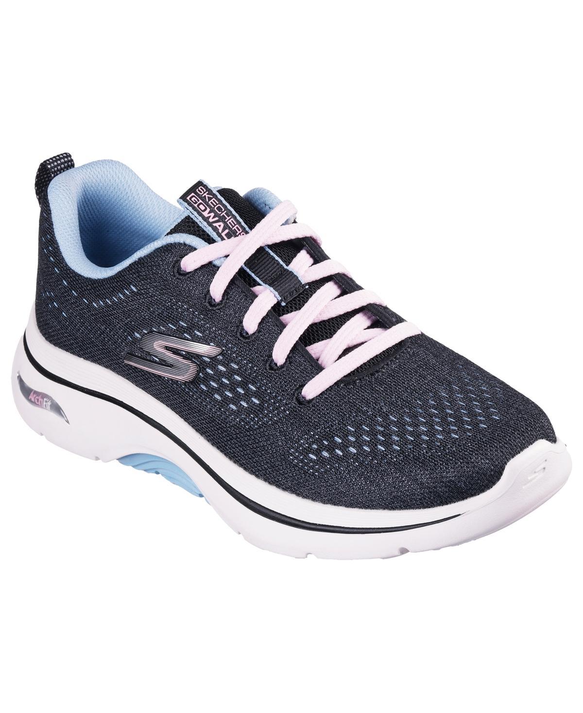 Skechers Womens Go Walk Arch Fit 2.0-Vivid Sunset Walking Sneakers from Finish Line Product Image