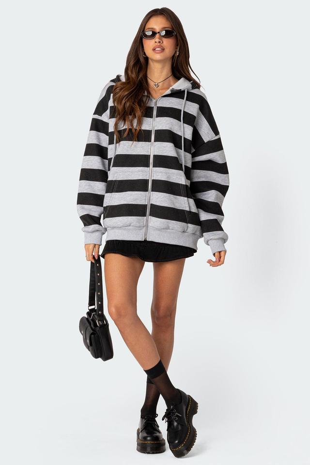 Maritza Oversized Zip Up Hoodie Product Image