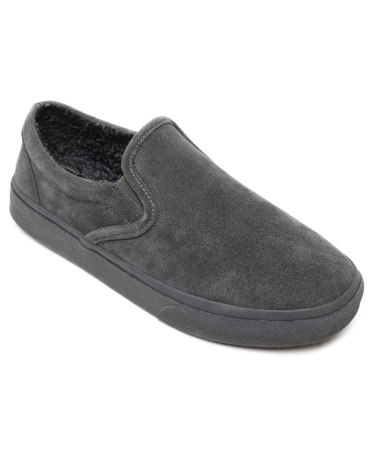 Minnetonka Mens Alden Lined Suede Slippers Product Image