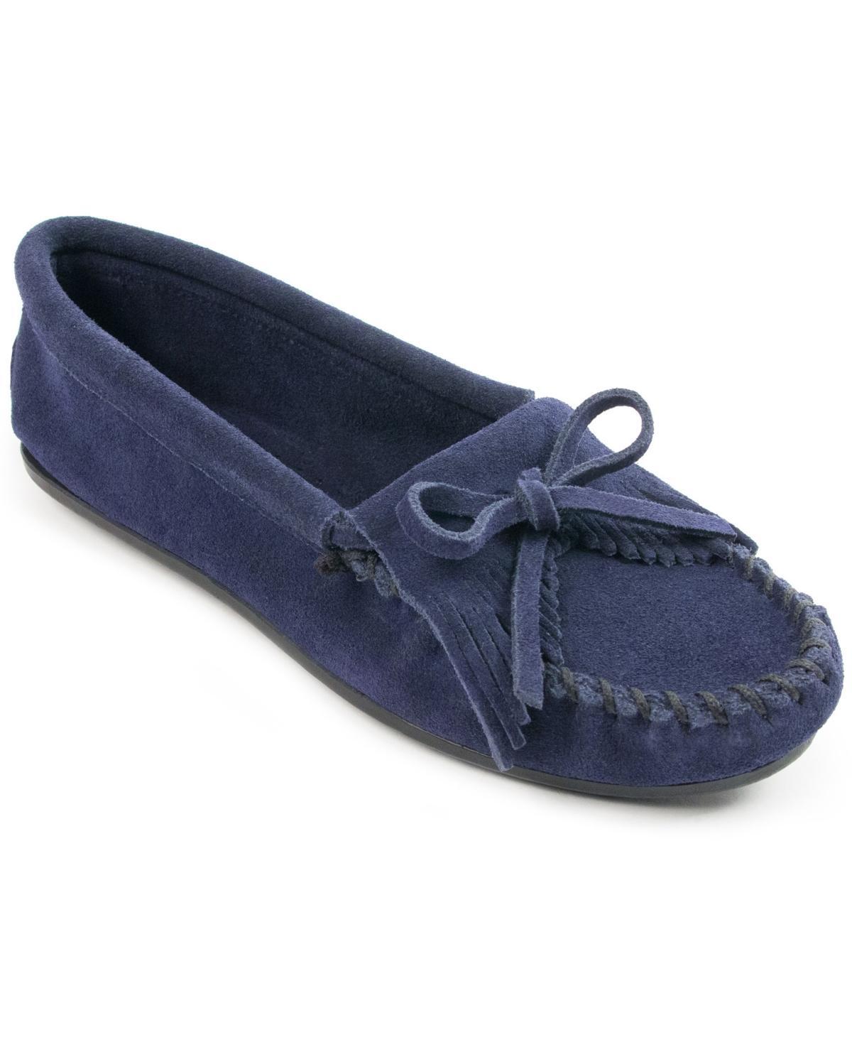 Minnetonka Kilty Suede Moc Suede) Women's Moccasin Shoes Product Image