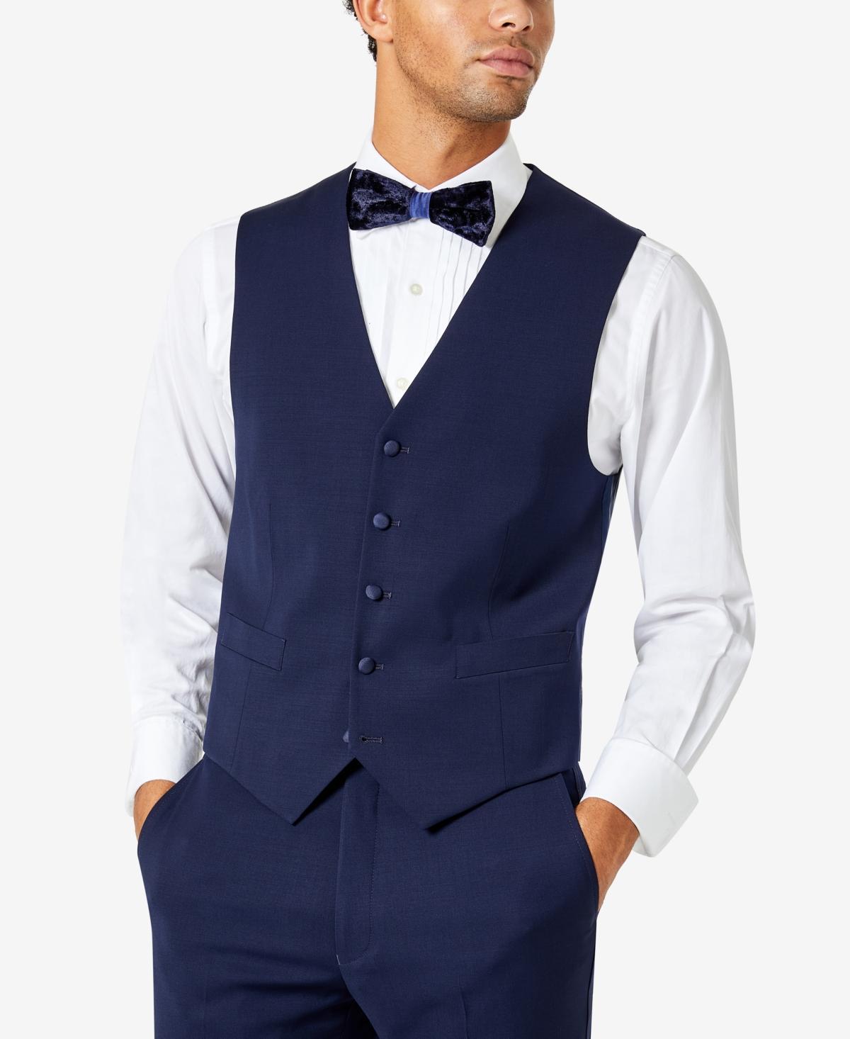 Tommy Hilfiger Mens Modern-Fit Flex Stretch Tuxedo Vest - Navy Product Image