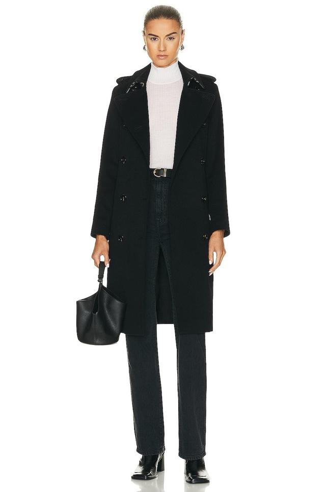 Burberry Kensington Trench Coat in Black Product Image