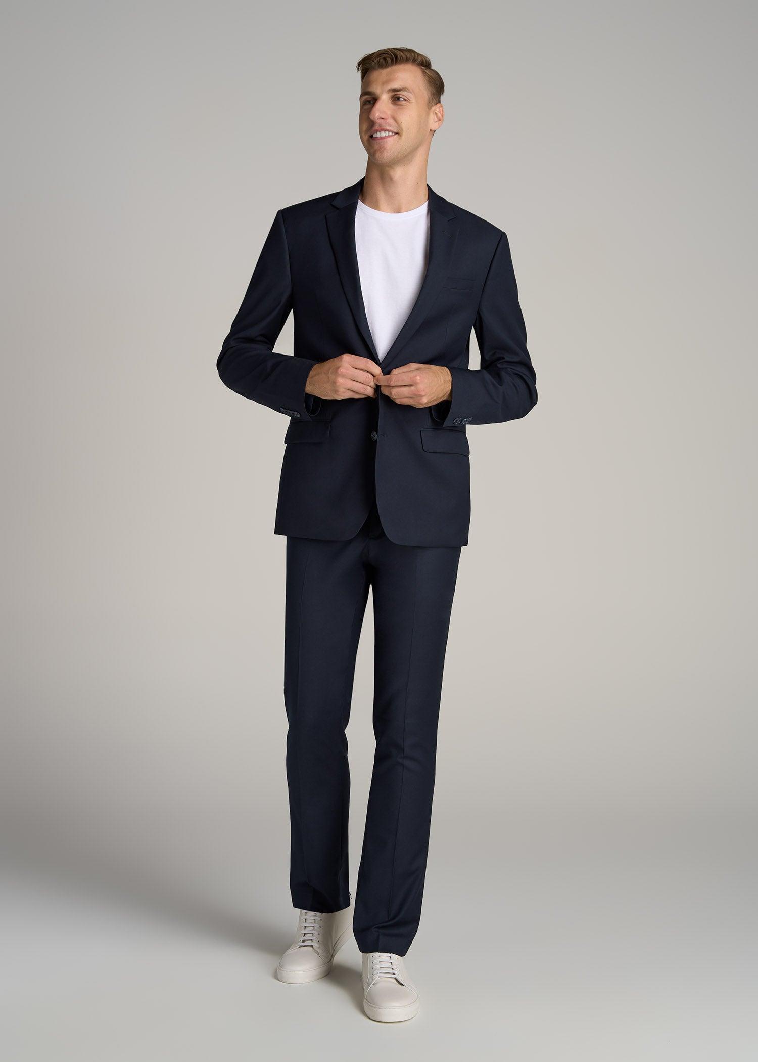 Suit Jacket for Tall Men in True Navy Male Product Image