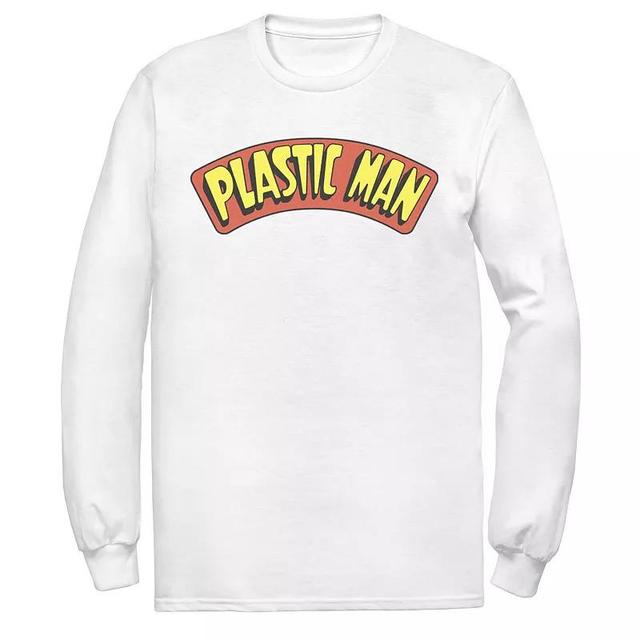 Mens DC Comics Plastic Man Text Logo Poster Tee Product Image