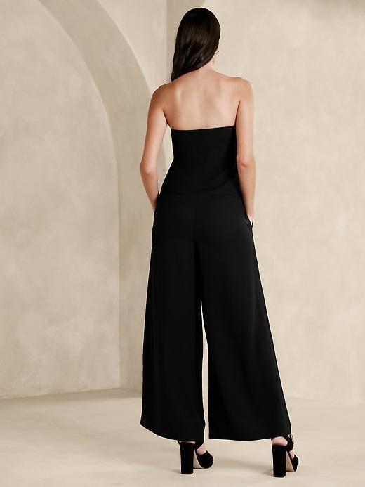 Onda Strapless Crepe Jumpsuit Product Image