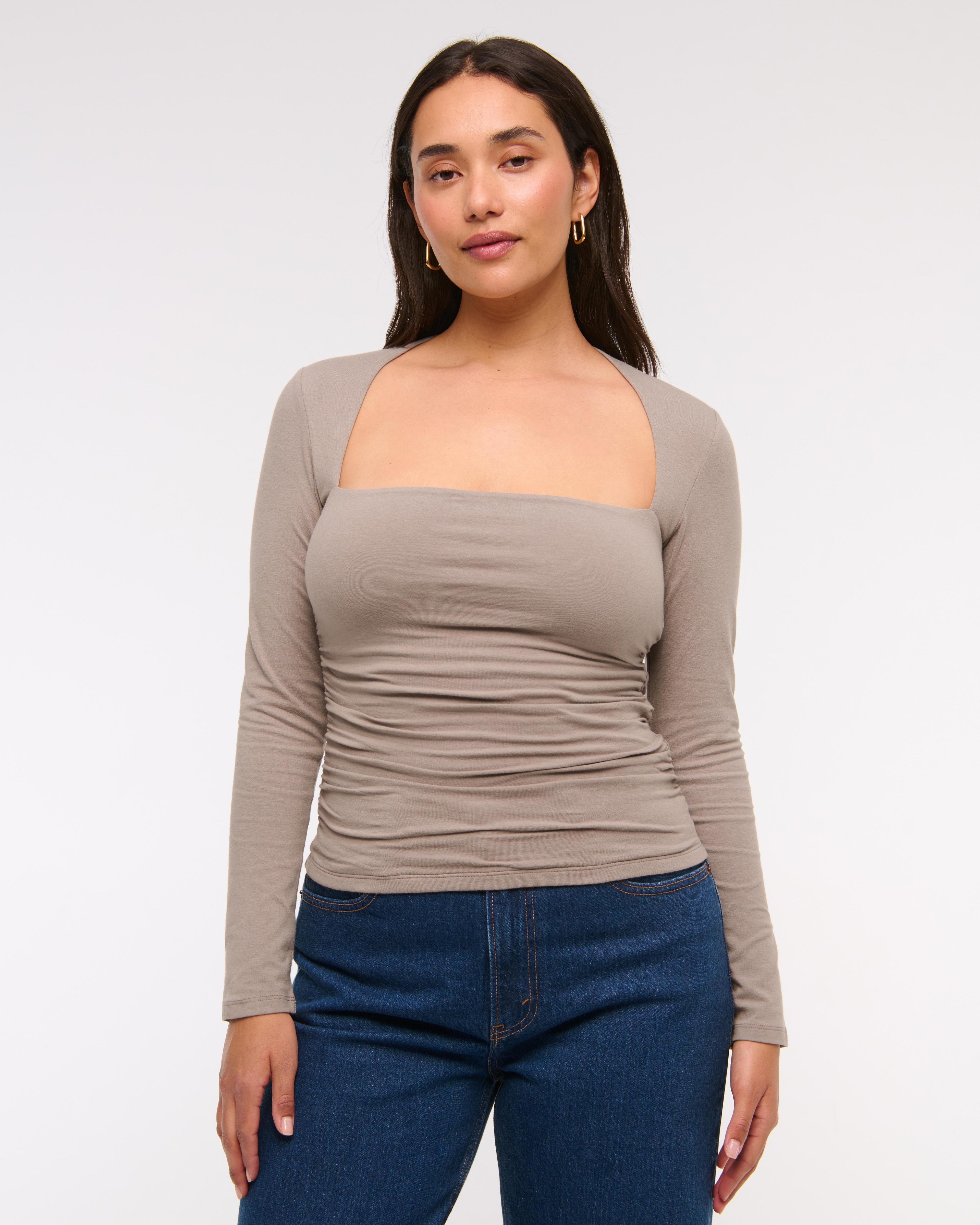 The A&F Ava Long-Sleeve Top Product Image