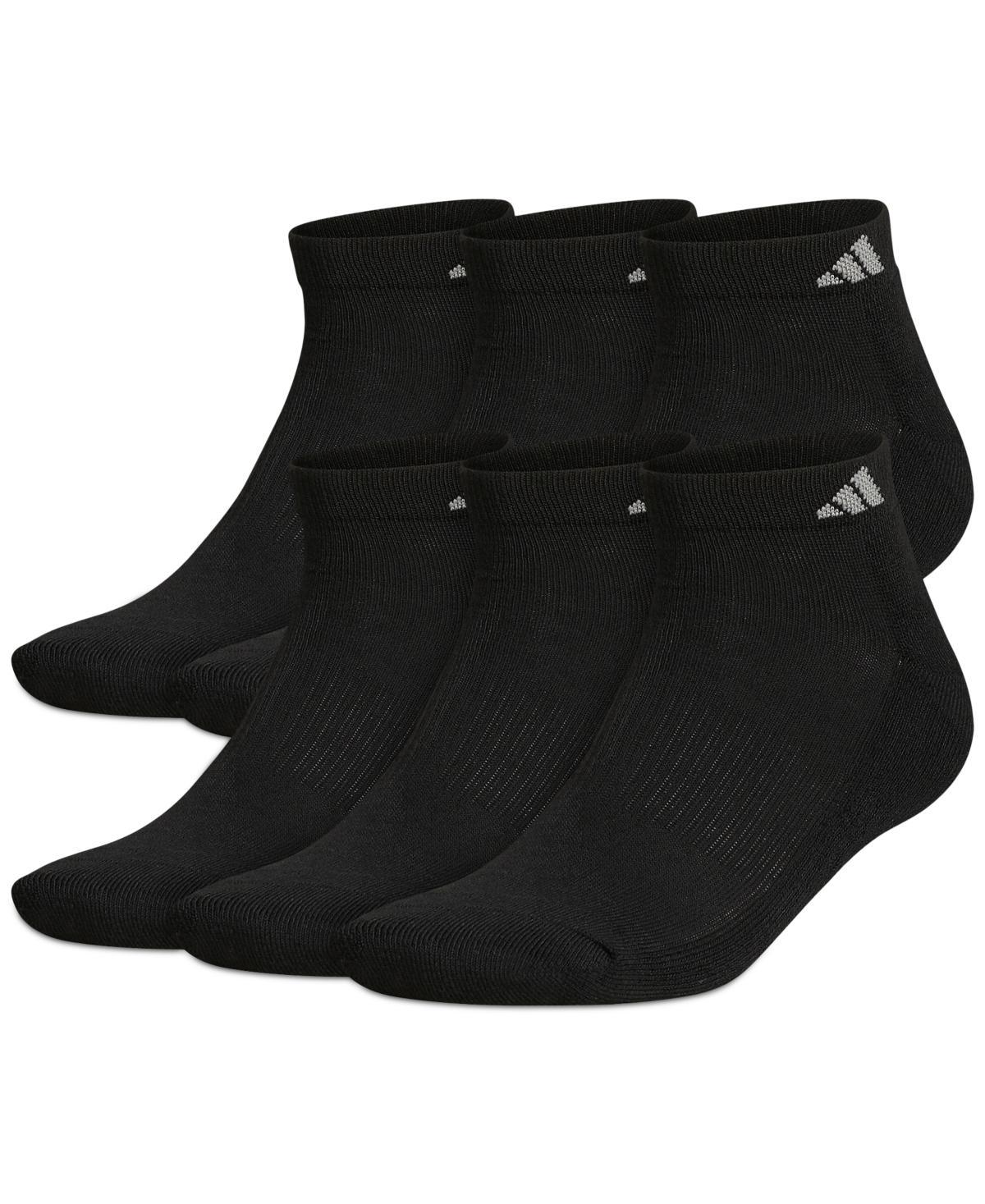 adidas Athletic Cushioned Low-Cut Socks 6 Pairs XL White XL Product Image